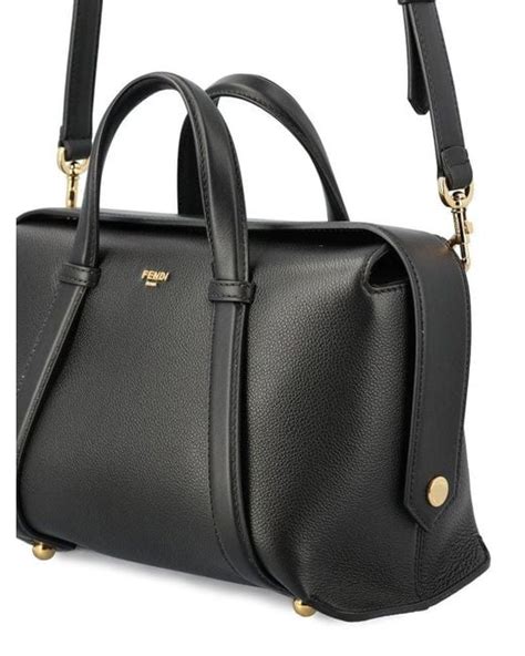 fendi by the way medium black|fendi boston bag.